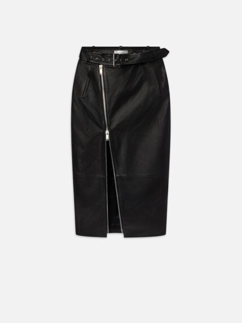 FRAME Biker Pencil Skirt in Black