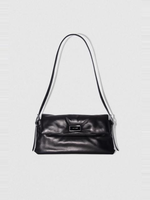 BY FAR Puffy Tilda Black Lamb Nappa Leather Shoulder Bag
