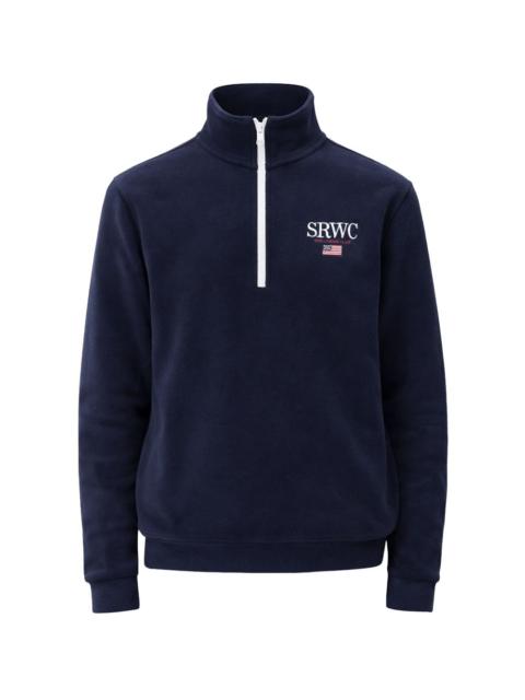 Sporty & Rich nautical quarter-zip sweater
