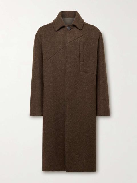 Rick Owens + Bonotto Oversized Melton Wool Coat