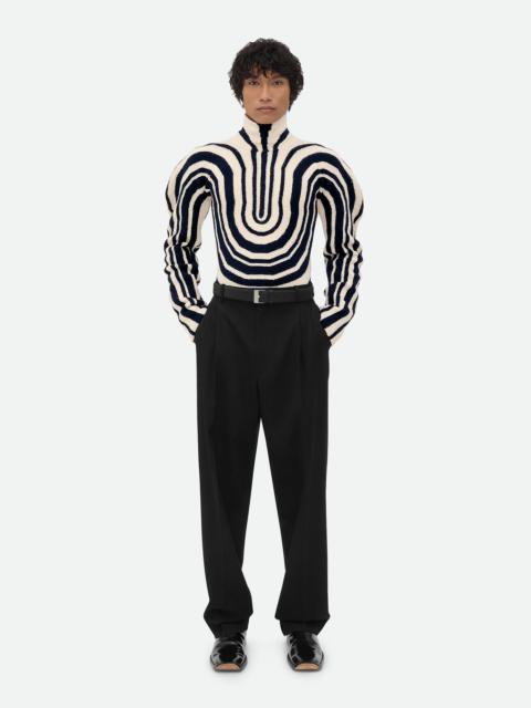 Bottega Veneta Graphic Cotton Rib Jumper