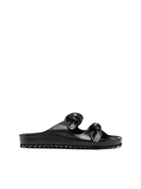 OFFICINE CREATIVE Pelagie knotted leather slides