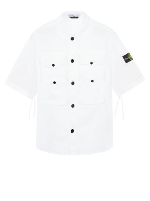 Stone Island 11003 STRETCH COTTON TELA 'PARACADUTE'_ GARMENT DYED

 WHITE