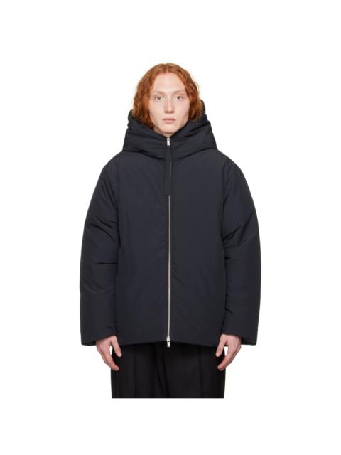 Jil Sander Black Hooded Down Jacket