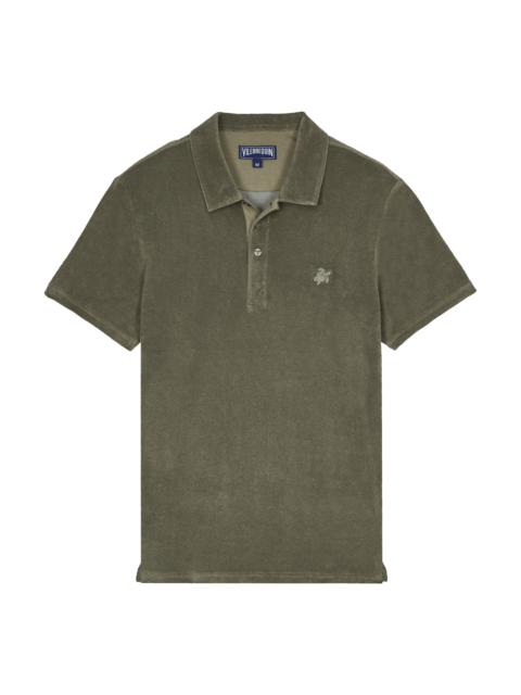 Men Organic Cotton Terry Polo Solid