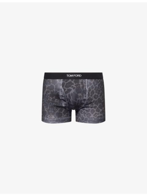TOM FORD Cheetah-Print Stretch-Cotton Boxer Briefs