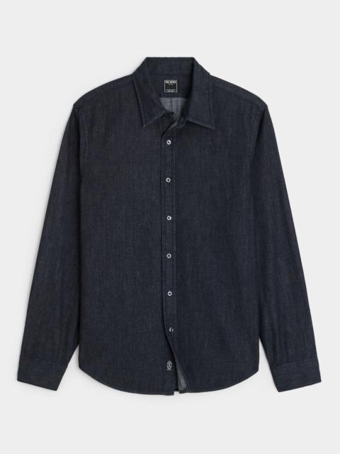 TODD SNYDER Denim Point Collar Shirt