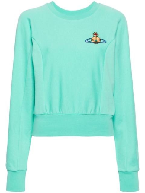 Vivienne Westwood Orb-embroidered cotton sweatshirt