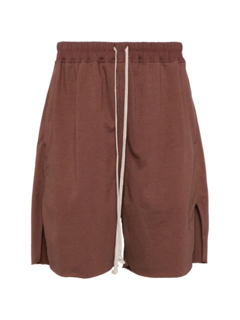 Rick Owens drawstring cotton track shorts