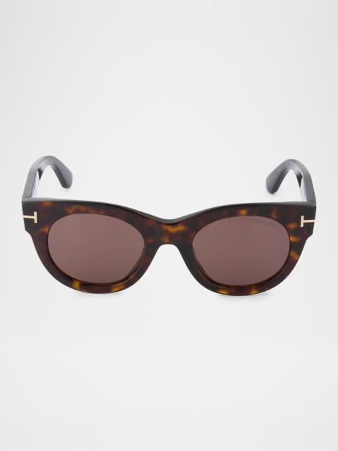 TOM FORD Marine 50MM Round Sunglasses