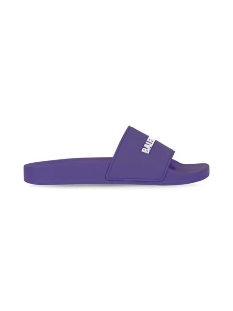 BALENCIAGA Women's Pool Slide Sandal in Purple