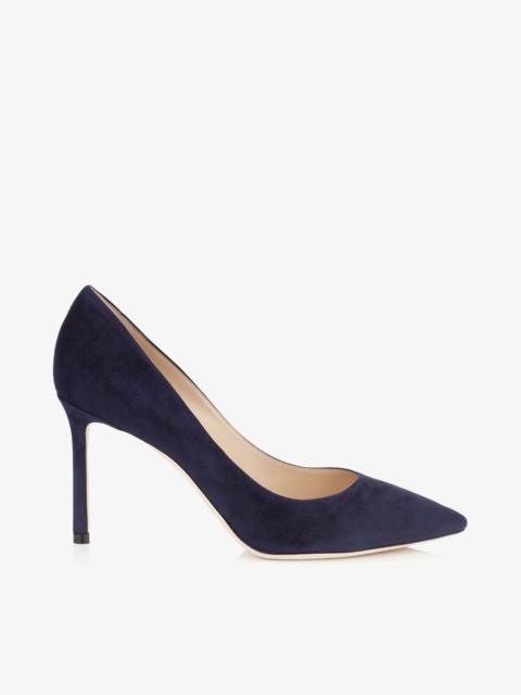 Romy 85
Navy Suede Pointy Toe Pumps
