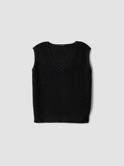 EILEEN FISHER Wool Shimmer Vest in Regenerative Wool