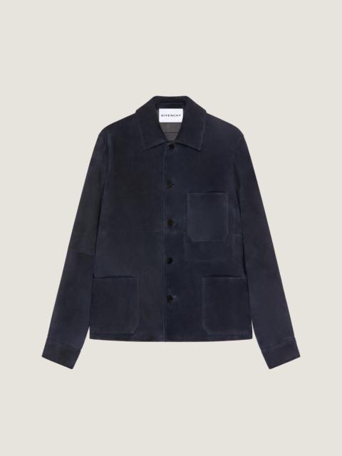 Givenchy COUTURE SEAM OVERSHIRT IN SUEDE