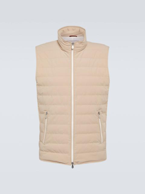 Quilted down vest