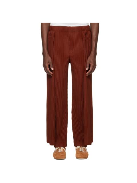 ISSEY MIYAKE Brown Motion Blur Trousers