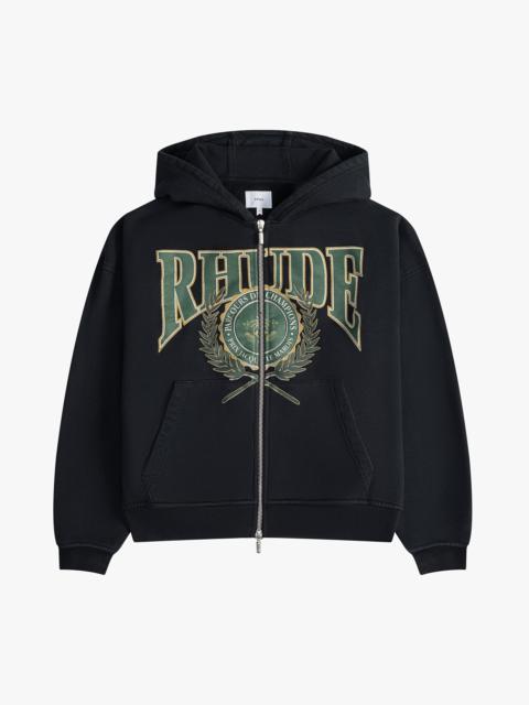 Rhude PARCOURS DES CHAMPIONS ZIP HOODIE