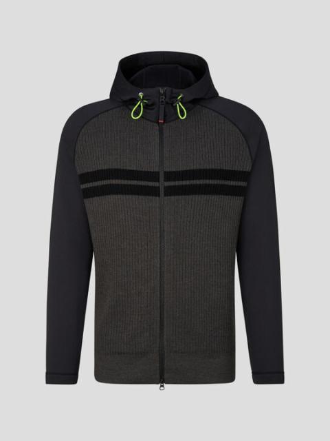 BOGNER Taco hybrid knit jacket in Gray