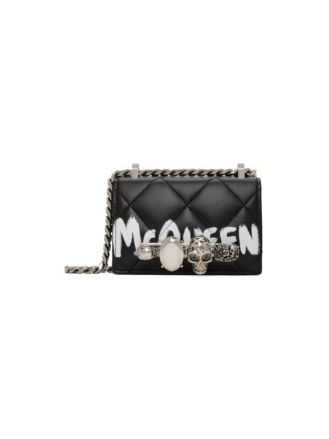 Alexander McQueen Black Micro Jewelled Satchel