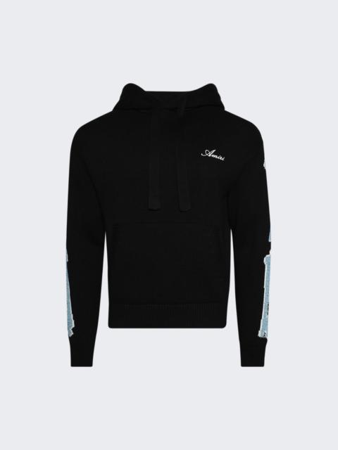 AMIRI Knit Bones Hoodie Black
