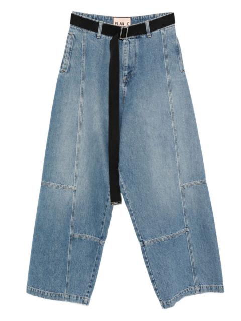 Plan C belted jeans