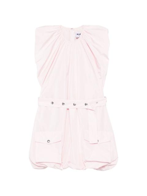 MSGM pocket belted mini dress