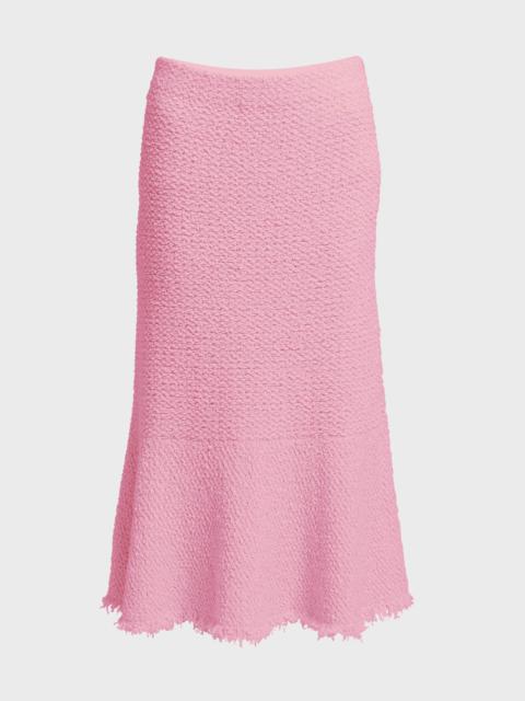 Jil Sander Boucle Knit Fit-&-Flare Midi Skirt