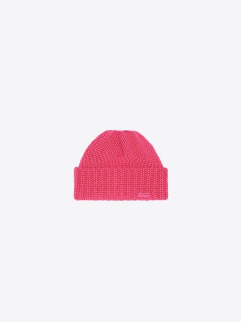 SAINT LAURENT knitted cuff beanie in cashmere