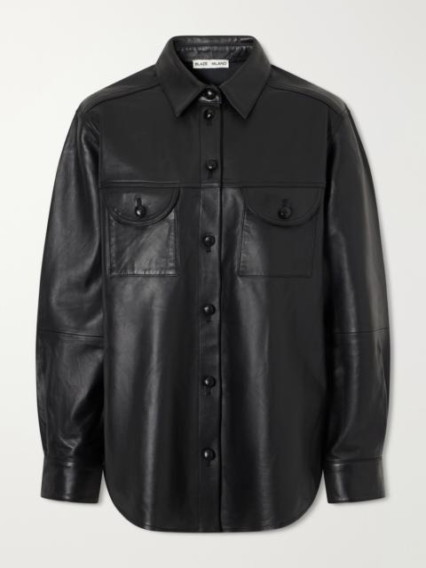 BLAZÉ MILANO Berber Leather Shirt