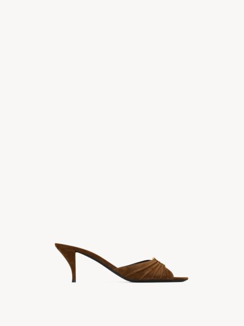 SAINT LAURENT BABYLONE MULES IN SUEDE