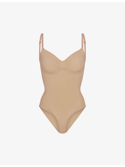 SKIMS Sculpt ruched stretch-woven body