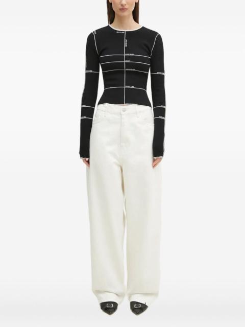 VETEMENTS intarsia-knit top