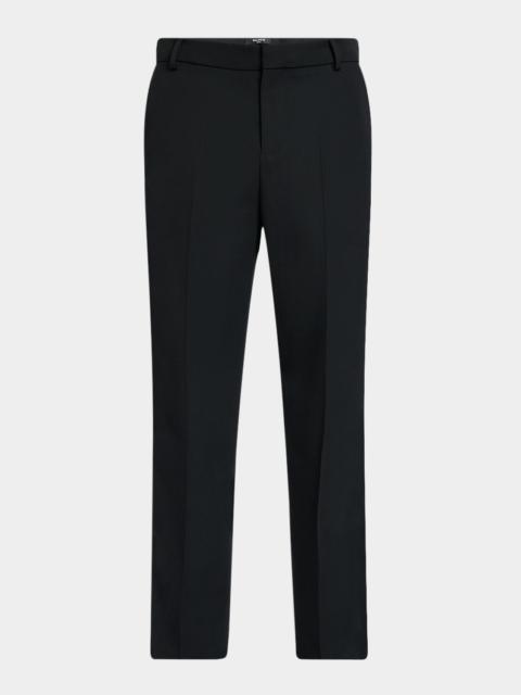 Balmain Men's Straight-Fit Tailored Satin-Trim Pants