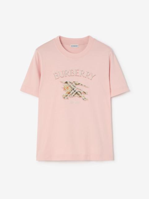 Burberry Knight Check Cotton T-shirt