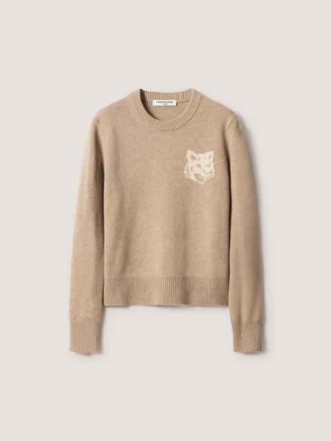 Maison Kitsuné FOX HEAD INTARSIA MERINO JUMPER