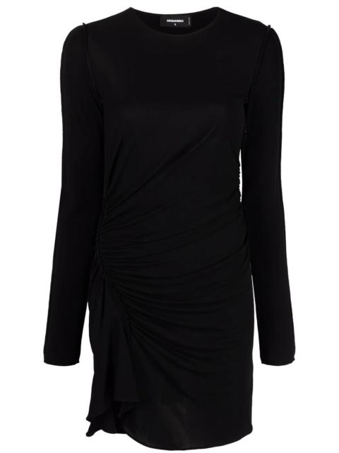 DSQUARED2 ruched longsleeved mini dress