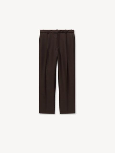 KENZO Tapered tailored pants in virgin wool and silk