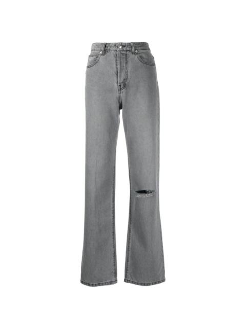 Zadig & Voltaire distressed straight-leg jeans