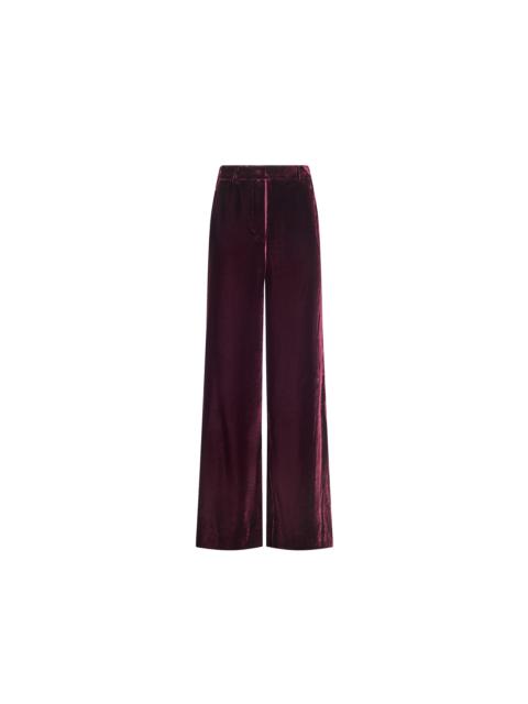 L'AGENCE Pilar Velvet Wide-Leg Pant