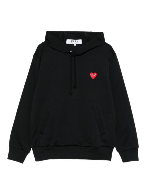Comme des Garçons PLAY heart-embroidered hoodie