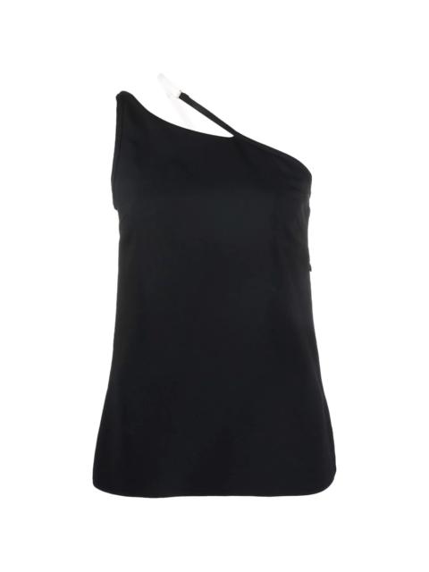 Givenchy contrast asymmetric strap top