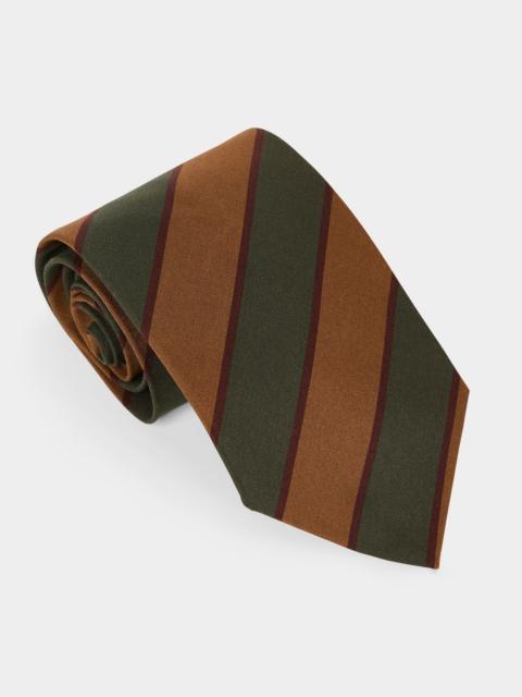 TODD SNYDER Italian Silk Repp Stripe Tie