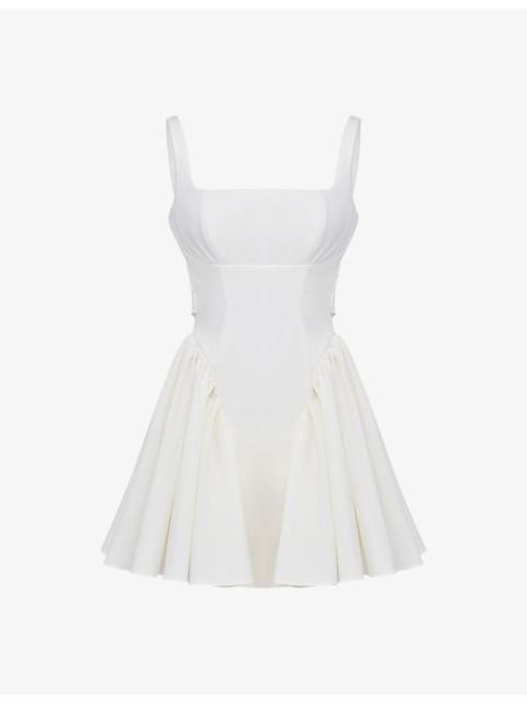 House of CB Florianne corseted cotton-blend mini dress