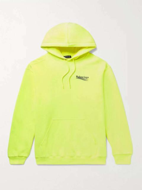 BALENCIAGA Logo-Print Cotton-Jersey Hoodie