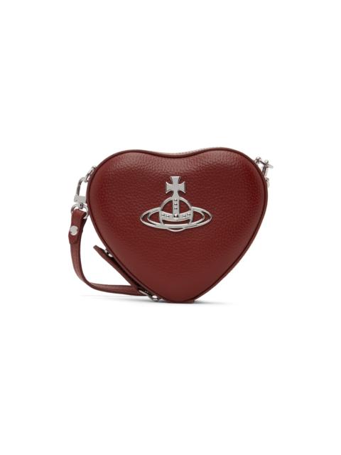 Vivienne Westwood Red Mini Louise Heart Crossbody Bag