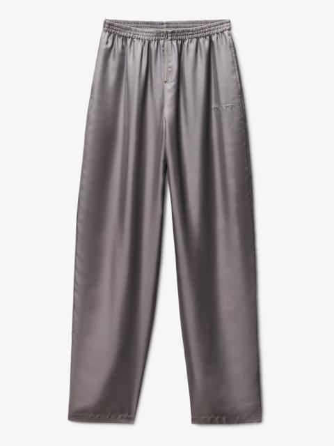 Alexander Wang Silk Twill Mid-Rise Track Pant