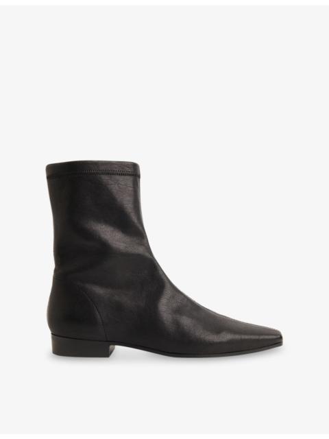 WHISTLES Flat Leather Ankle Boots