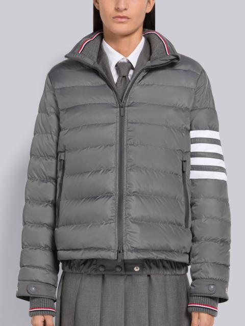 Thom Browne Poly Twill 4-Bar Funnel Neck Down Ski Jacket