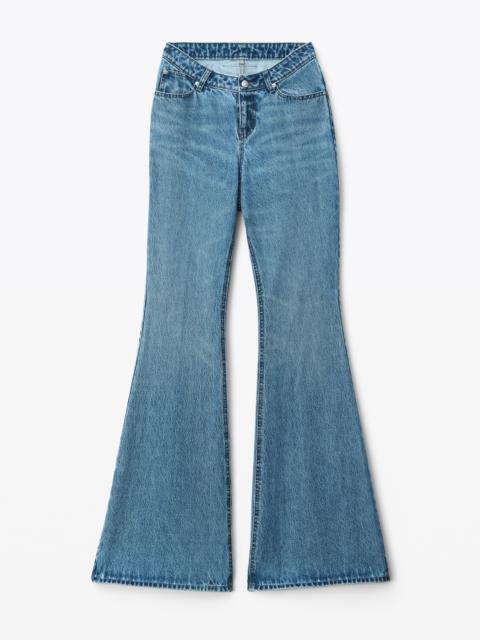 Alexander Wang SCOOP FRONT FLARE JEAN IN DENIM