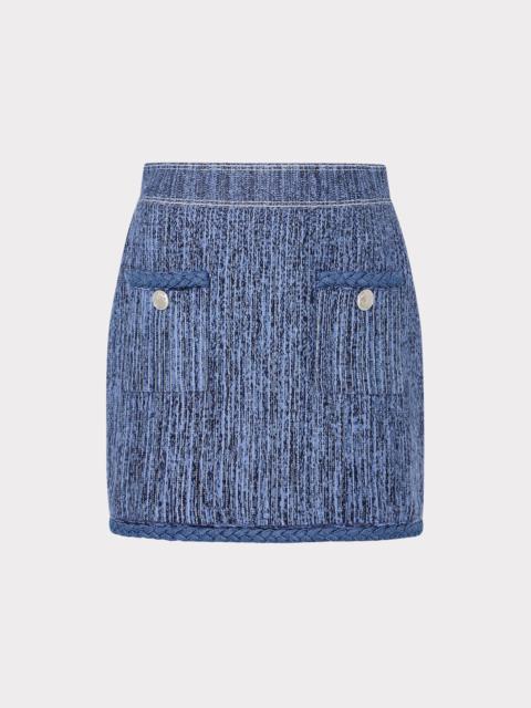 MILLY Soleil Pinstripe Knit Skirt